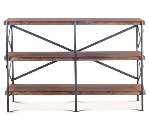 Home Trends & Design Organic Forge 56" Raw Walnut Bookshelf - Image 2