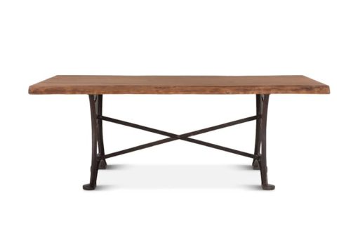 Home Trends & Design Organic Forge 94" Raw Walnut Dining Table - Image 2