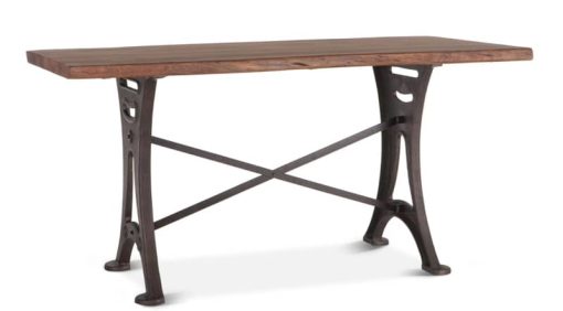 Home Trends & Design Organic Forge 72" Raw Walnut Gathering Table