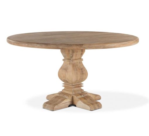 Home Trends & Design San Rafael 60" Antique Oak Round Table