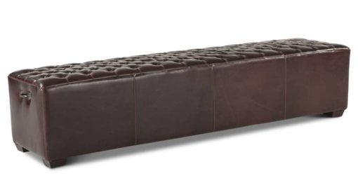 Home Trends & Design D'Orsay 81" Leather Bench