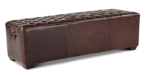 Home Trends & Design D'Orsay 58" Leather Bench