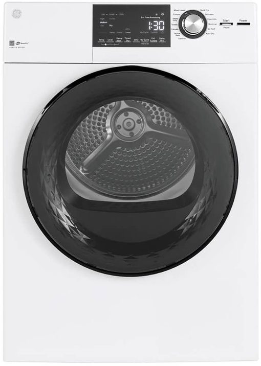 GE 4.3 Cu. Ft. White Front Load Vented Electric Dryer With Stainless Steel Basket