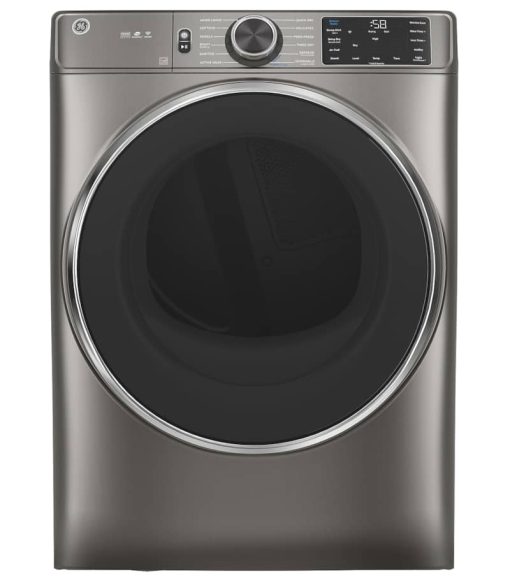 GE ADA 7.8 Cu. Ft. Satin Nickel Smart Front Load Electric Dryer With Steam And Sanitize Cycle