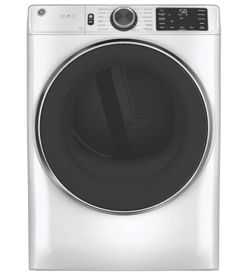 GE ADA 7.8 Cu. Ft. White Smart Front Load Electric Dryer With Steam And Sanitize Cycle