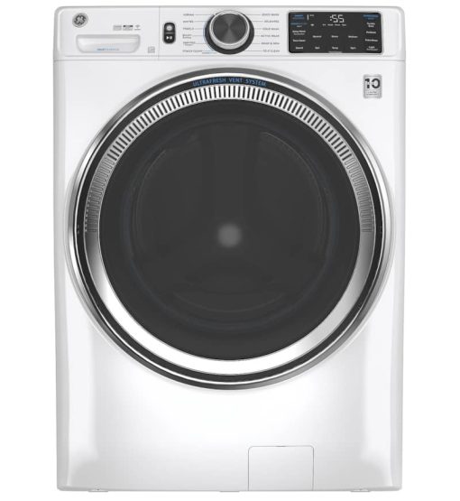 GE ADA 4.8 Cu. Ft. White Smart Front Load ENERGY STAR Steam Washer With SmartDispense UltraFresh Vent System With OdorBlock And Sanitize + Allergen
