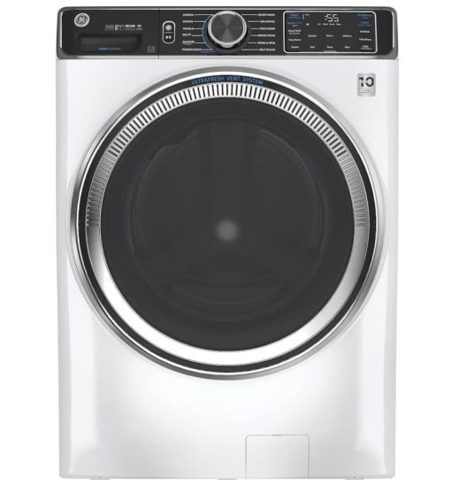 GE ADA 5 Cu. Ft. White Smart Front Load ENERGY STAR Steam Washer With SmartDispense UltraFresh Vent System With OdorBlock And Sanitize + Allergen