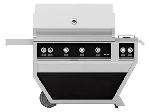 Hestan 42" Stealth Deluxe Natural Gas Grill With Double Side Burner, Sear And Trellis Burners