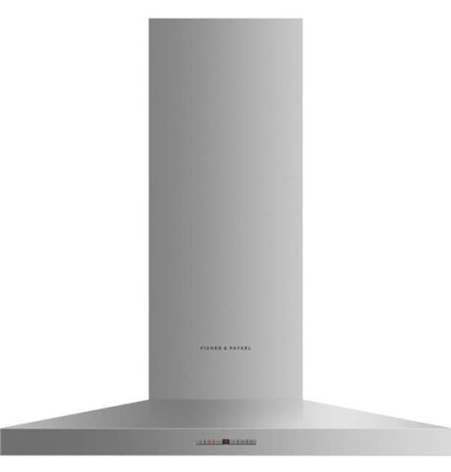 Fisher & Paykel Series 7 36" Stainless Steel Pyramid Chimney Wall Range Hood