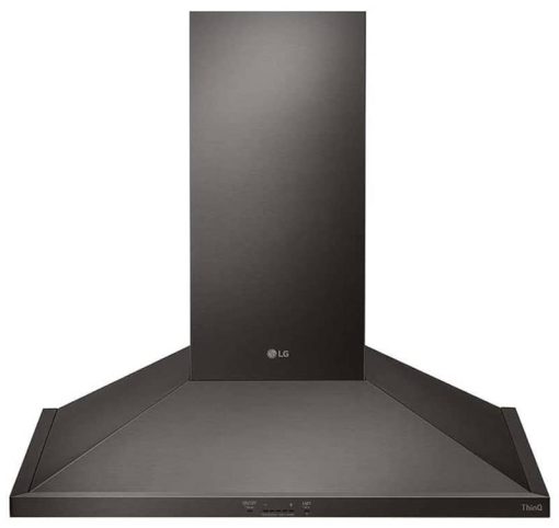 LG 30" Black Stainless Steel Wall Mount Chimney Hood