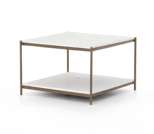 Four Hands Marlow Collection Felix Antique Brass Bunching Table