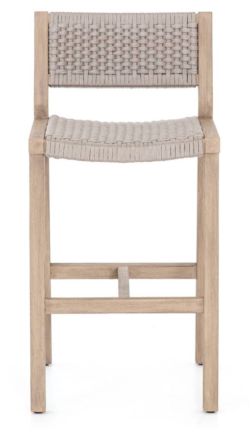 Four Hands Solano Collection Brown Delano Outdoor Bar Stool - Image 2