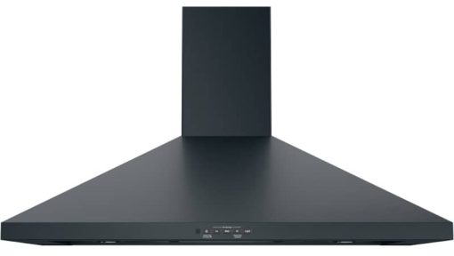 GE 36" Black Slate Wall-Mount Pyramid Chimney Hood