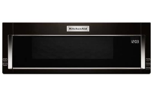 KitchenAid 30" PrintShield Black Stainless Steel Low Profile Microwave Hood Combination