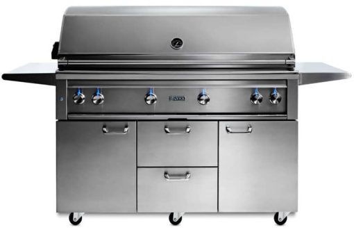 Lynx Professional 54" Stainless Steel Freestanding Natural Gas Grill With 1 Trident Infrared Burner And 3 Ceramic Burners And Rotisserie