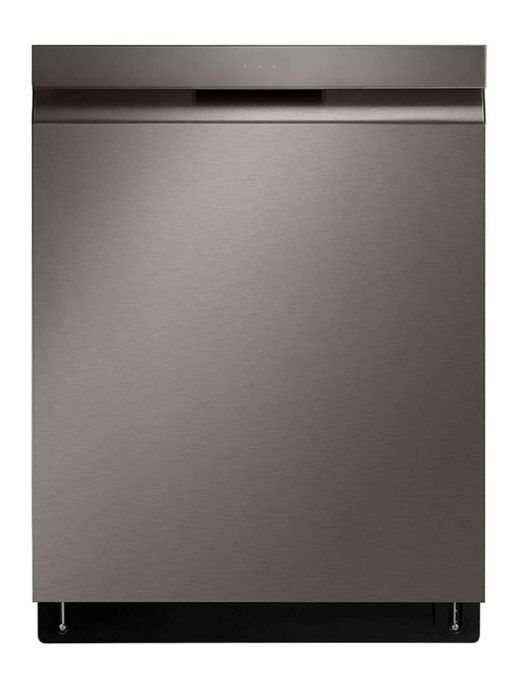 LG 24" PrintProof Black Stainless Steel Top Control Smart Wi-Fi Enabled Dishwasher With QuadWash And TrueSteam