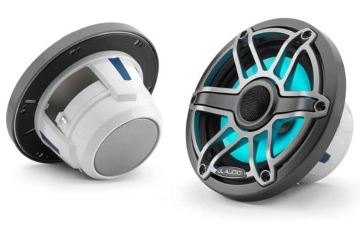 JL Audio M6 Series 6.5" Gunmetal Marine Coaxial Speakers (Pair)