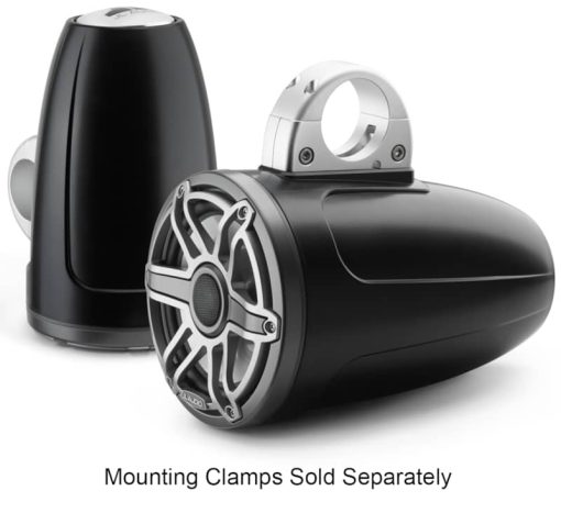 JL Audio M6 Series 7.7" Satin Black Enclosed Tower Coaxial System (Pair)