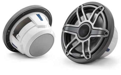 JL Audio M6 Series 7.7" Gunmetal Marine Coaxial Speakers (Pair)