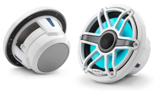 JL Audio M6 Series 7.7" Gloss White Marine Coaxial Speakers (Pair)
