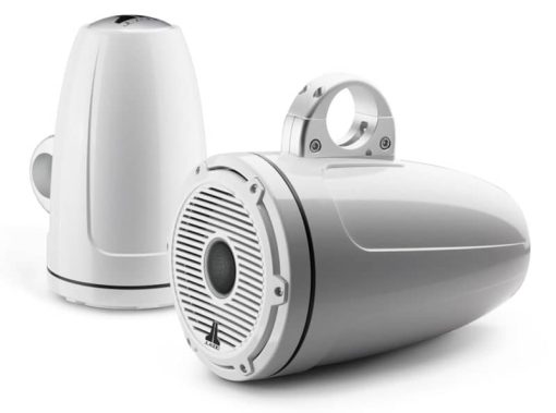 JL Audio M6 Series 8.8" Gloss White Enclosed Tower Coaxial System (Pair)
