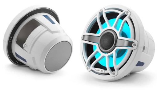 JL Audio M6 Series 8.8" Gloss White Marine Coaxial Speakers (Pair)