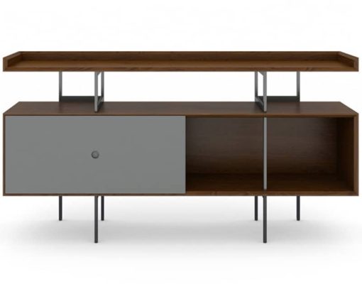 BDI Margo 5211 Toasted Walnut And Fog Grey Credenza