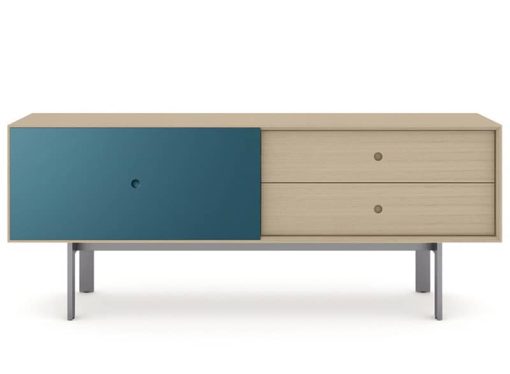 BDI Margo 5229 Drift Oak And Marine Credenza