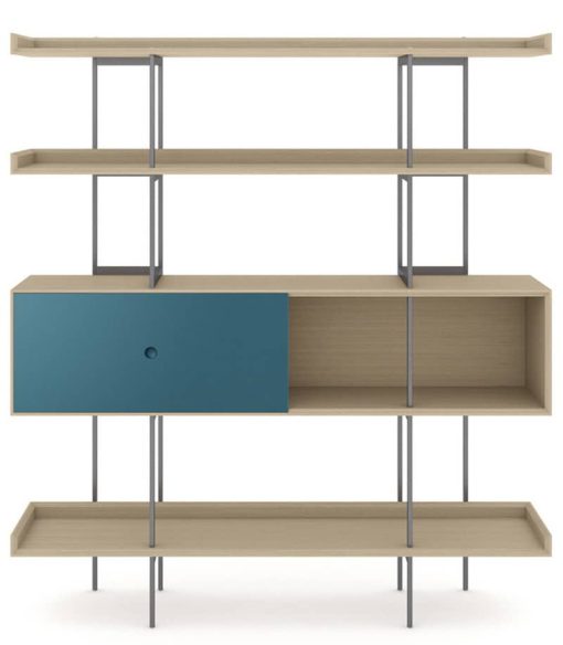 BDI Margo 5201 Drift Oak And Marine Modern Display And Shelf
