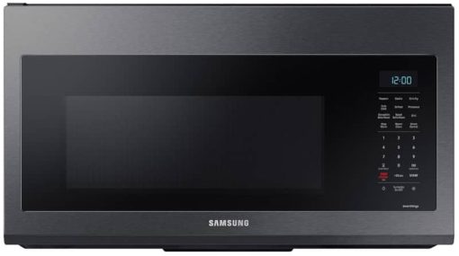 Samsung 1.7 Cu. Ft. Fingerprint Resistant Black Stainless Steel Over-The-Range Convection Microwave