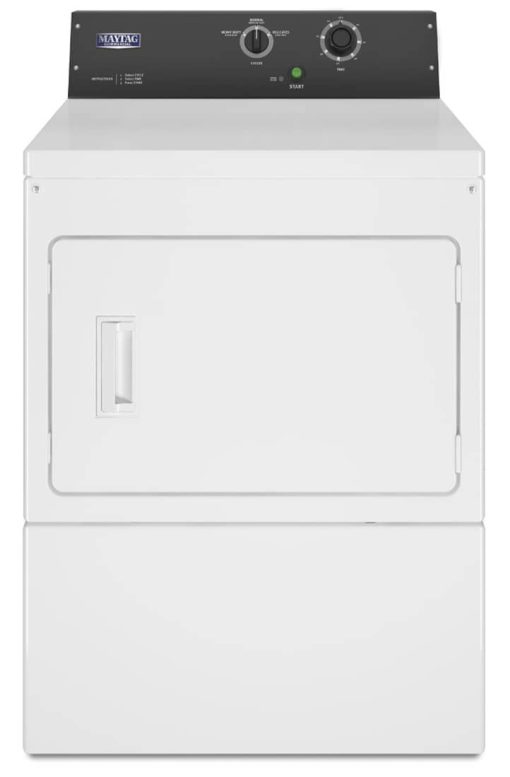 Maytag 27" White Commercial Electric Super-Capacity Dryer, Non-Coin
