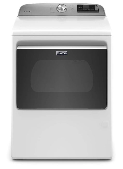 Maytag 7.4 Cu. Ft. White Smart Capable Gas Dryer With Extra Power Button