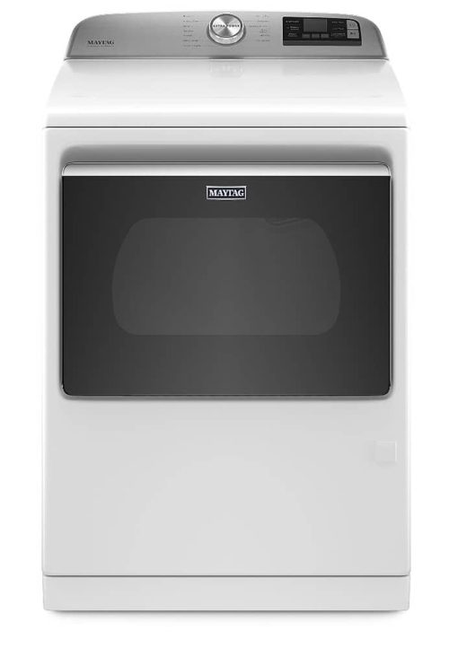 Maytag 7.4 Cu. Ft. White Smart Capable Gas Dryer With Extra Power Button