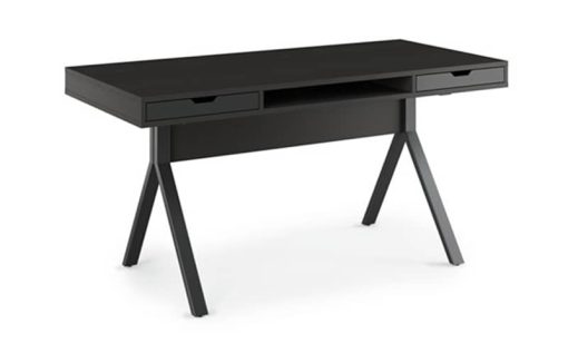 BDI Modica 6341 Charcoal Stained Ash Desk