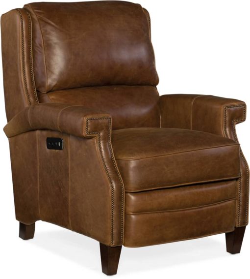 Hooker Furniture Living Room Elan Power Recliner with Power Headrest