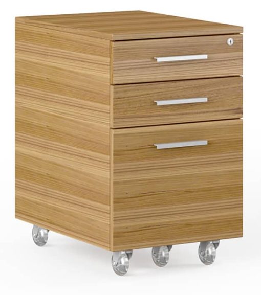 BDI Sequel 20 6107 Natural Walnut Mobile File Cabinet