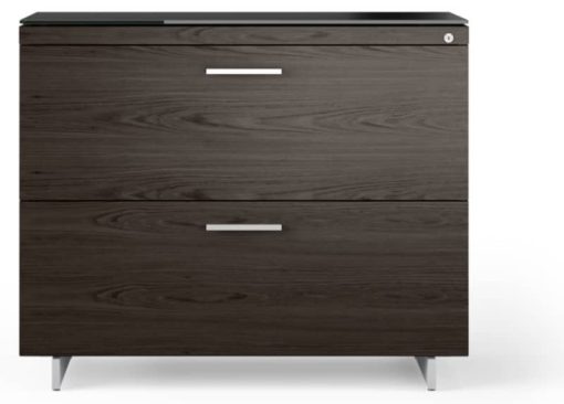 BDI Sequel 20 6116 Charcoal/Satin Nickel Lateral File Cabinet