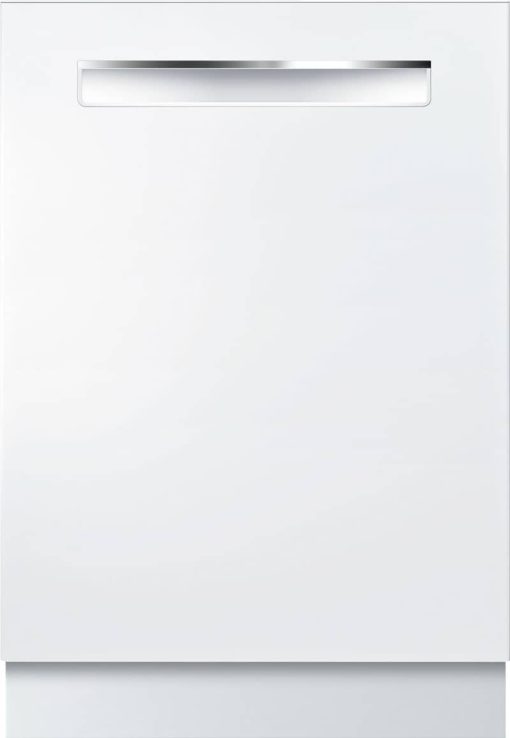 Bosch 500 Series 24" White Recessed Handle Dishwasher