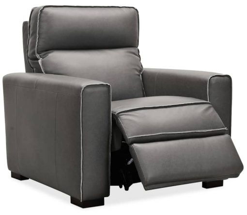 Hooker Furniture Living Room Braeburn Leather Recliner With Power Headrest