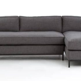 Four Hands Atelier Collection Bennett Charcoal Grammercy 2-Piece RAF Chaise Sectional