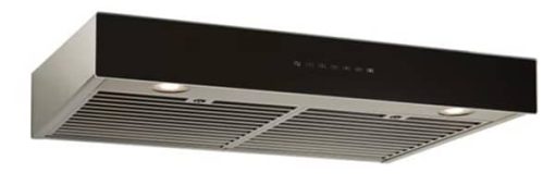 Best UCB3 Series 30" Stainless Steel With Black Glass Under-Cabinet Range Hood