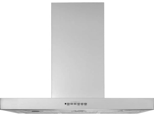 GE ADA 36" Stainless Steel Designer Wall Mount Hood With Dimmable LED Lighting