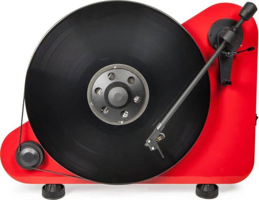 Pro-Ject Vertical Red Gloss Right Hand Bluetooth Turntable