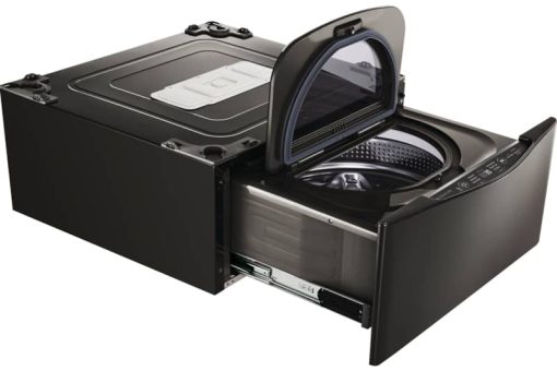LG 29" SideKick Black Stainless Steel Pedestal Washer