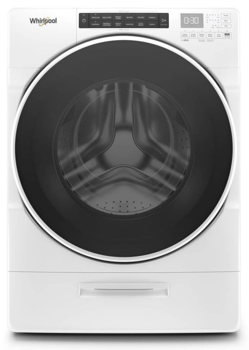 Whirlpool 4.5 Cu. Ft. White Closet-Depth Front Load Washer With Load & Go XL Dispenser