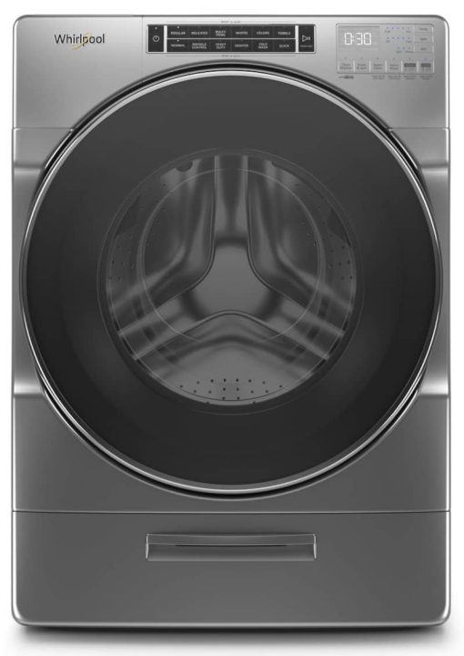 Whirlpool 5 Cu. Ft. Chrome Shadow Front Load Washer With Load & Go XL Dispenser