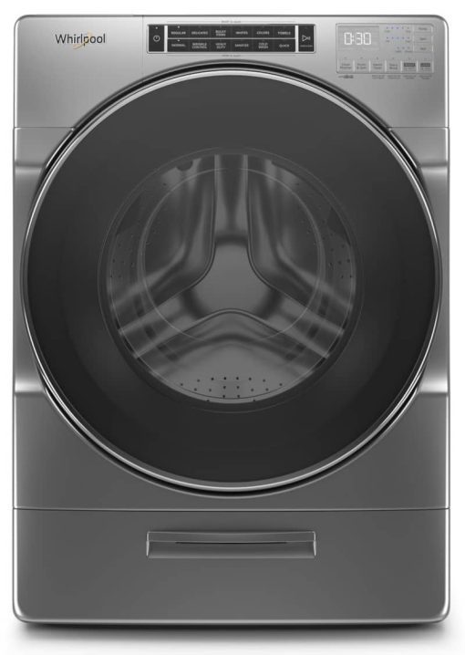 Whirlpool 4.3 Cu. Ft. Chrome Shadow Closet-Depth Front Load Washer With Load & Go XL Dispenser