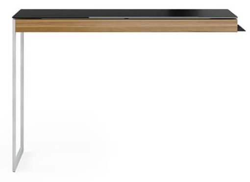 BDI Sequel 20 6112 Walnut And Satin Nickel Desk Return