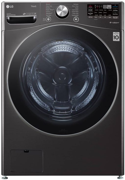LG 5 Cu. Ft. Black Steel Smart Wi-Fi Enabled Front Load Washer With TurboWash 360 And Built-In Intelligence