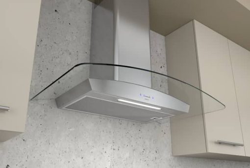 Zephyr Ravenna 30" Stainless Steel With Clear Glass Wall Hood
